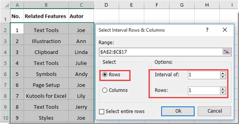 excel select odd rows.